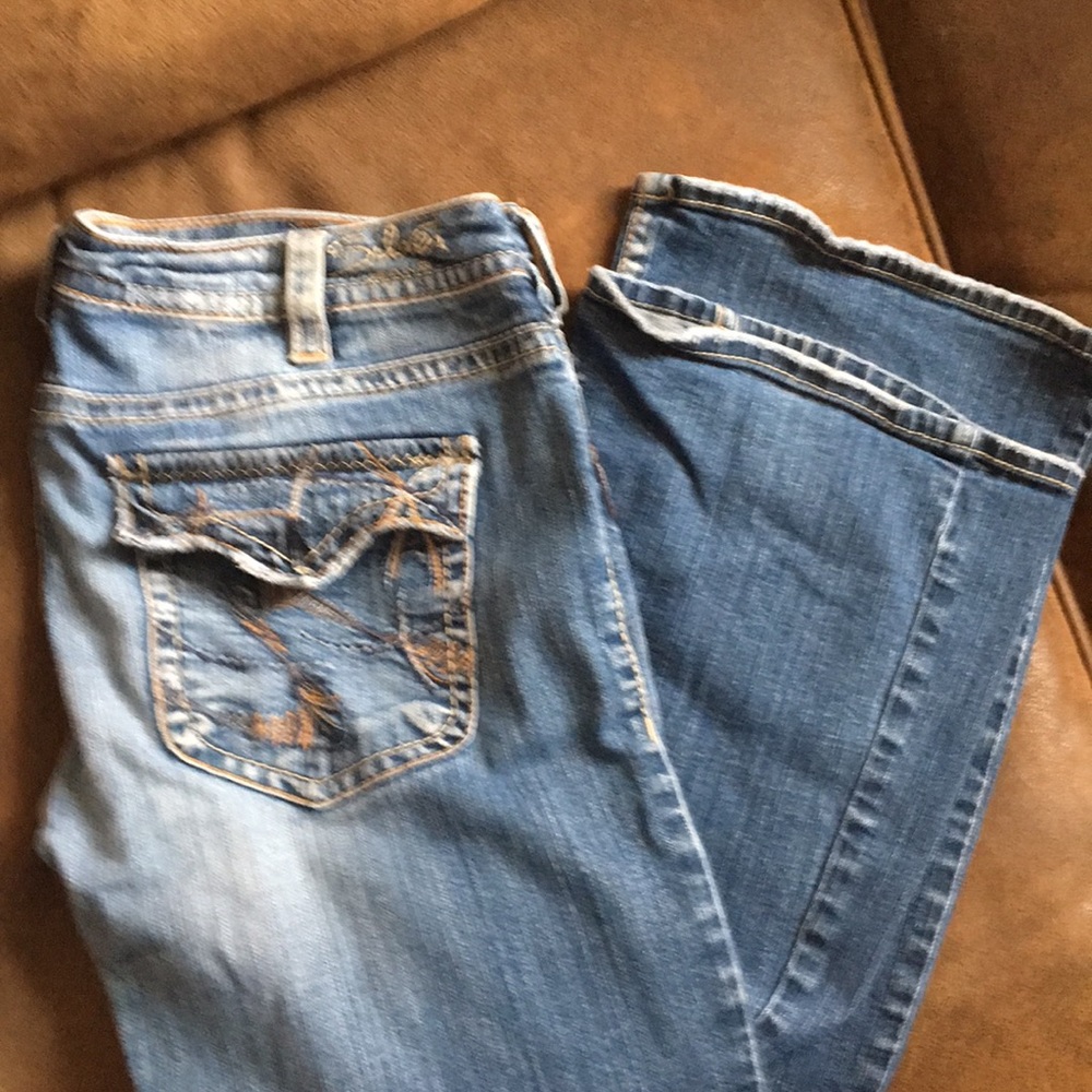 Vintage Silver jeans low rise